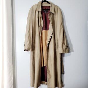 Vintage Christian Dior Men's Khaki Coat 44L Removable Lining Trench Men's 44L